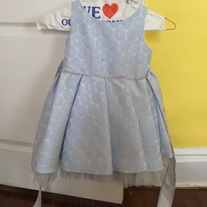 Gorgeous blue grey sleeveless  short dress with tulle under layer and rhinestone